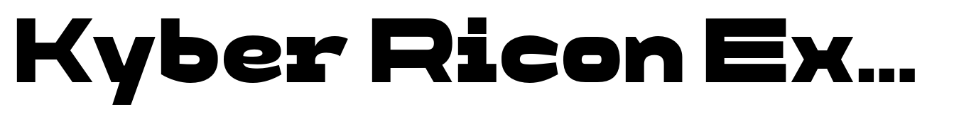 Kyber Ricon Extra Bold Neu